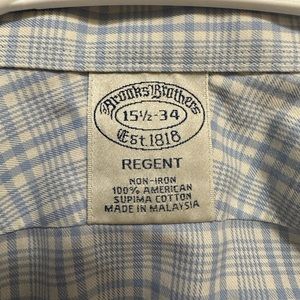 Brooks Brothers Regent Mens Button up size 15 1/2-34